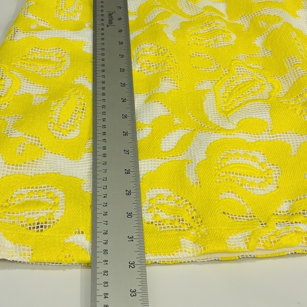 Maeve‎ Anthropologie Lace Babydoll Strappy Backless Mini Dress Size 10 Yellow - Picture 14 of 16